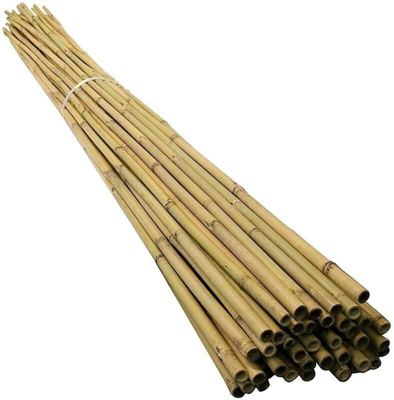 30 X Natural Bamboo Canes 4ft 120cm Garden Plant Stakes Support Sticks