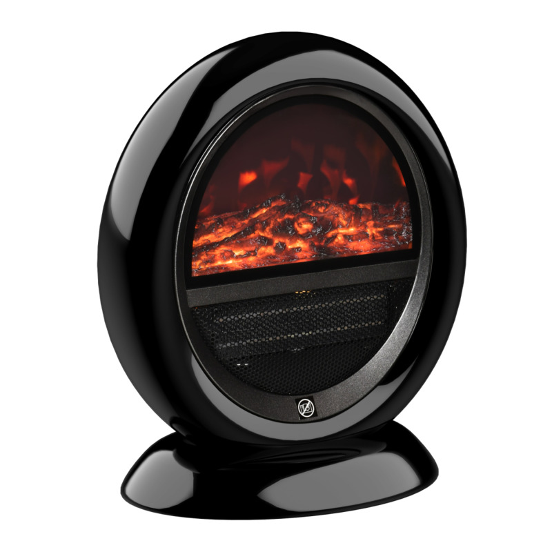 Homcom Freestanding Electric Fireplace Heater With Rotatable Head & Overheating Protection 1500w