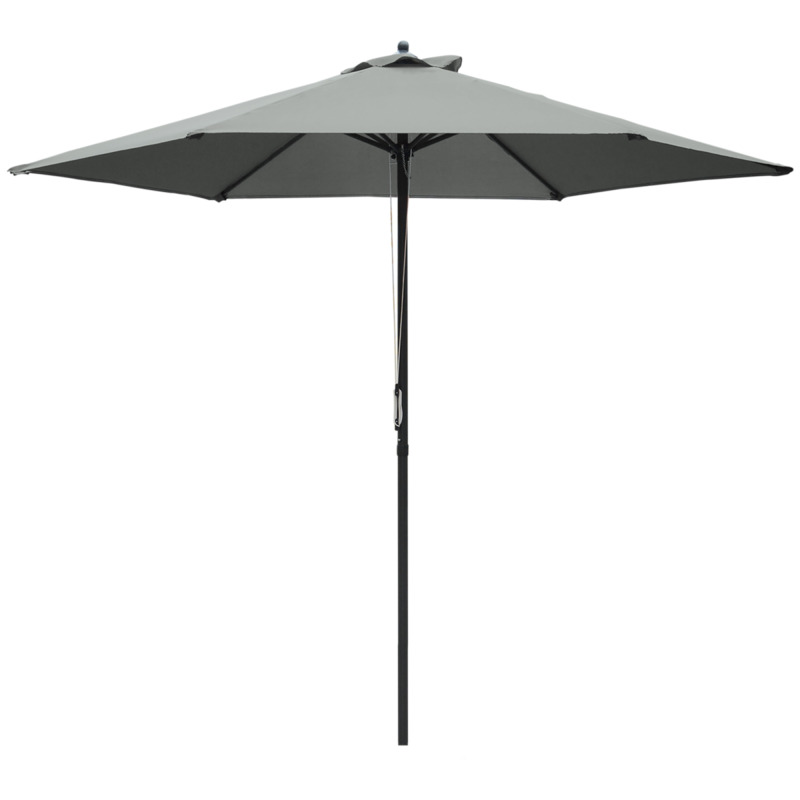 Outsunny 2.8m Garden Parasol Umbrella - Dark Grey