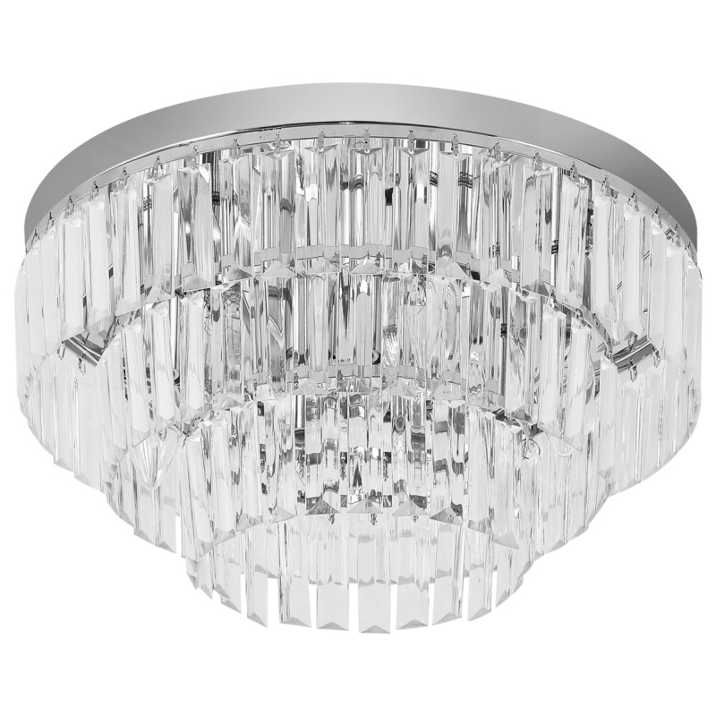 Homcom K9 Crystal Ceiling Lamp Chandelier 7 Lights Fixture