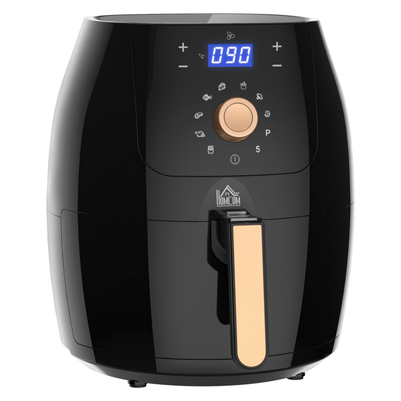 Homcom 1700w 5.5l Air Fryer With Digital Display & Adjustable Temperature