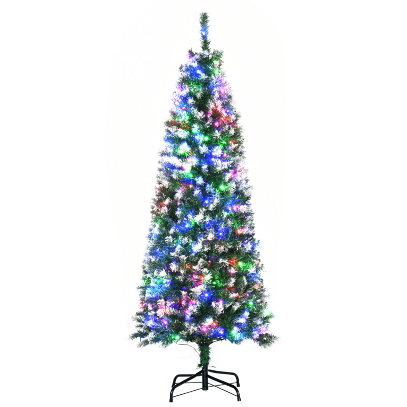 Homcom 5ft Artificial Christmas Tree - 250 Colourful Led Lights
