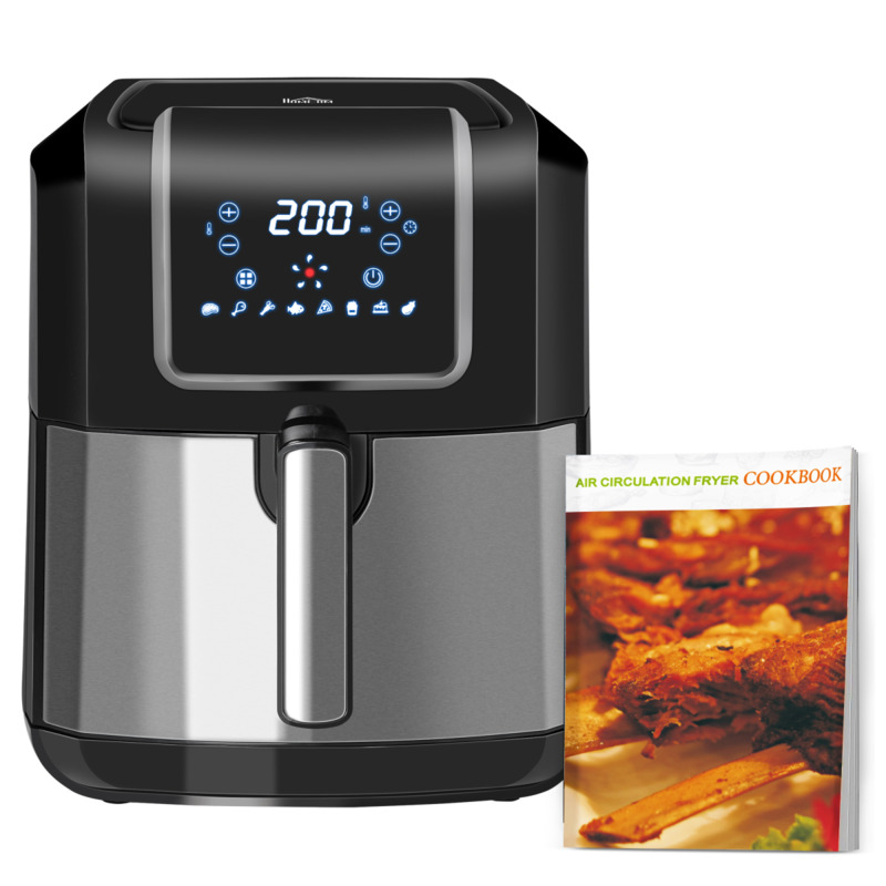 6.5l Digital Air Fryer - 1700w, 80-200°c, 8 Programmes, Low Fat Cooking