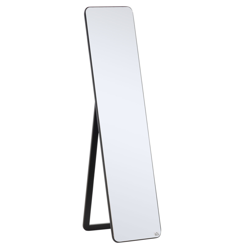 Full-length Mirror Freestanding Or Wall Mount Dressing Bedroom - Black