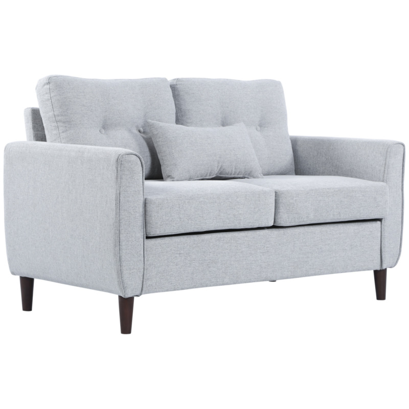 Linen Upholstered 2-seater Sofa - 140cm Width