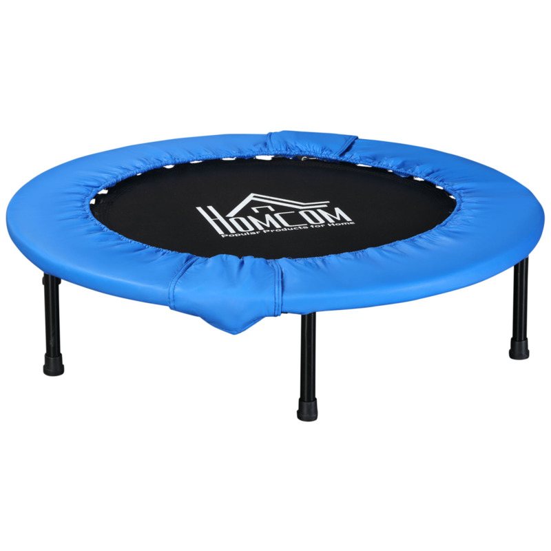 Foldable Mini Fitness Trampoline Rebounder Jumper - Blue