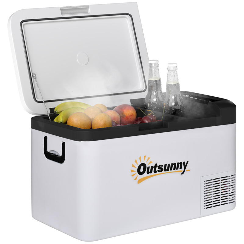 12v Portable Refrigerator 25l - Digital Temp Control -20 C Inner Led Light Indoor Outdoor