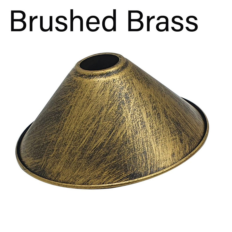 Ledsone Metal Cone Light Shades - 220mm X 10cm Ceiling Pendant Lampshade