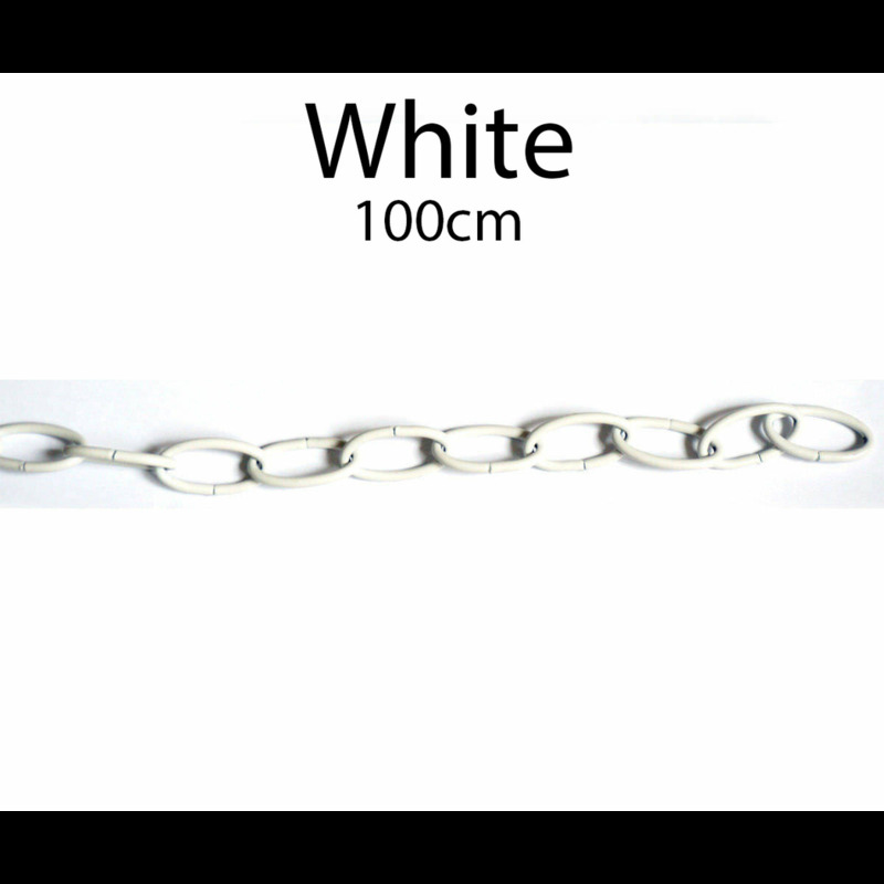 Ledsone Metal Light Chain For Ceiling Pendant Lights & Chandeliers - 32mm X 17mm, 1m Length