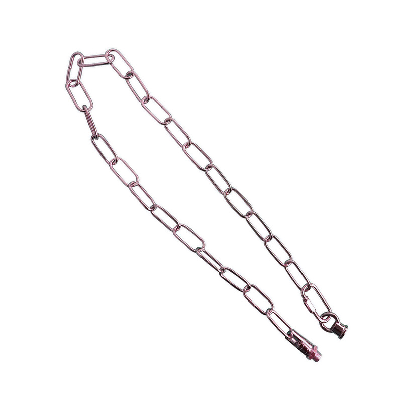 Ledson Rose Gold Metal Chain Extender 85cm For Pendant & Ceiling Lights - 38mm X 16mm Links, 8kg Load