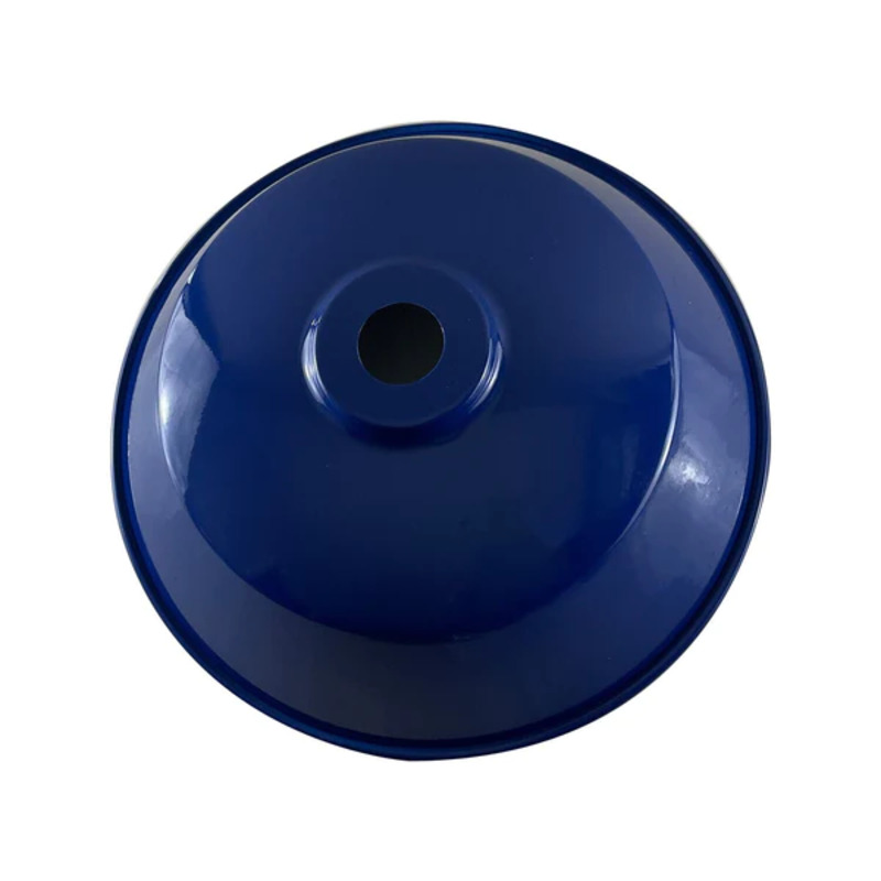 Ledsone Metal Industrial Pendant Lampshade - Navy Blue 36cm Diameter, Easy Fit E27 Base