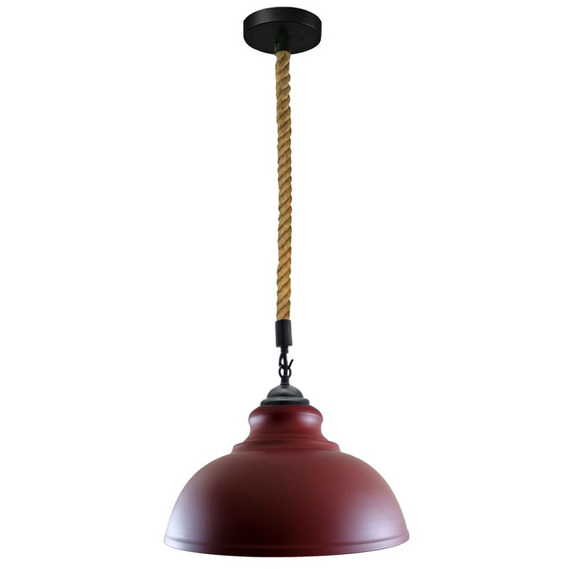 Ledsone Vintage Industrial Curvy Metal Ceiling Pendant Lamp Lighting E27 Edison