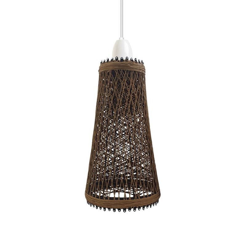 Ledsone Rattan Barrel Lampshade - Woven Natural Charm