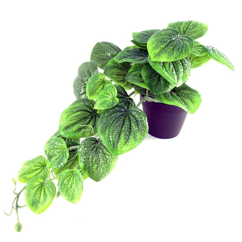 Leaf Artificial Pothos Plant - 35cm Trailing Green Leaves
