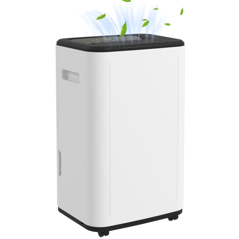 Homcom 20l Day Portable Quiet Dehumidifier For Home Laundry - 6l Tank