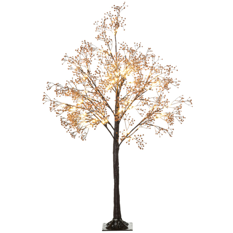 Homcom 4ft Artificial Baby Breath Tree With Warm White Led Lights