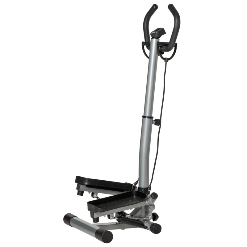 Homcom Adjustable Twist Stepper Machine For Home Gym Aerobic Workout