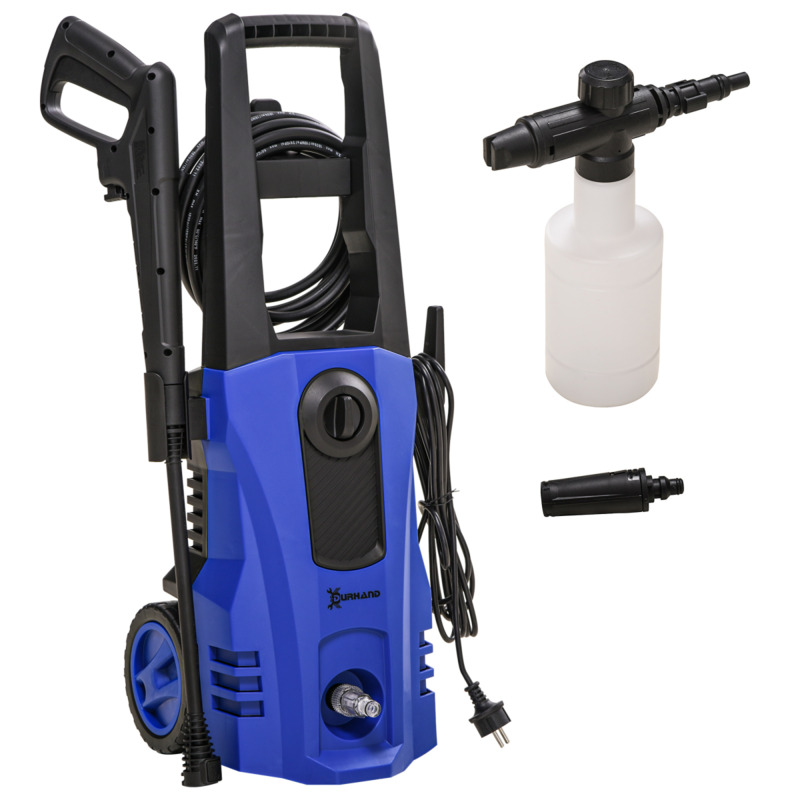 Durhand 1800w Power Washer 150 Bar 510 L H 6m Hose Blue