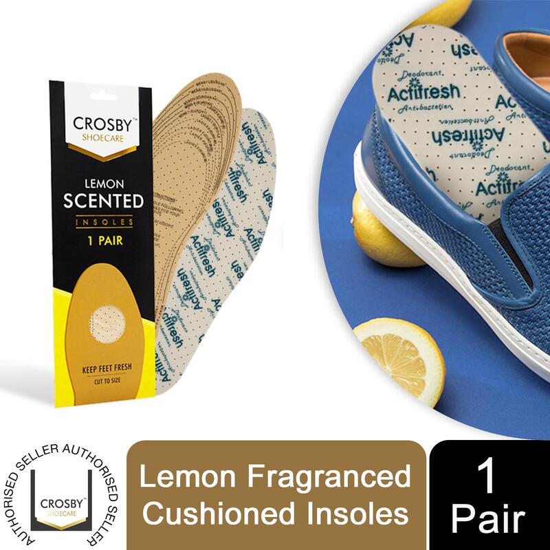 Crosby Lemon Scented Unisex Full-length Insoles For Boots & Shoes - Enhanced Comfort
