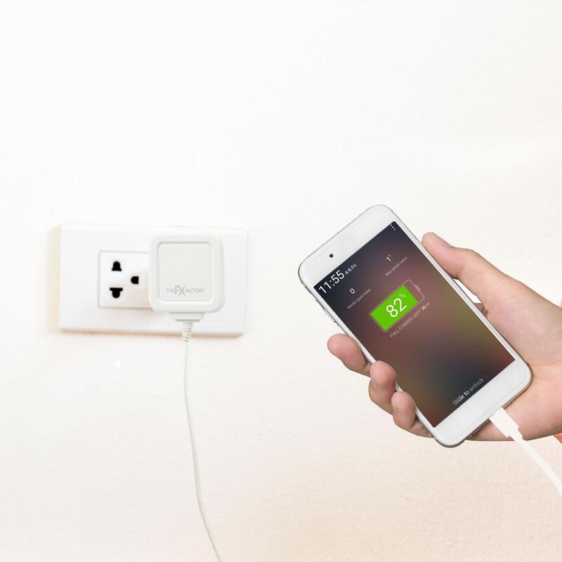 Fx Travel Charger 2.1a With Led Indicator - White For Apple Iphone Ipad