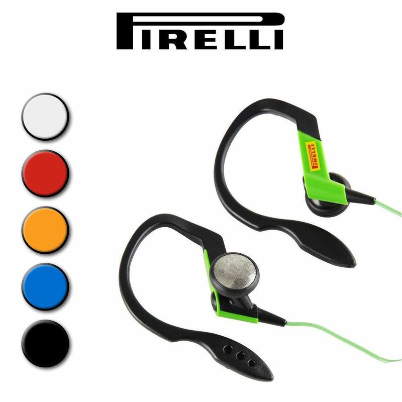 Pirelli Bass Pipe Ear Clip Sports Headphones - 15mm Unit, 3.5mm Stereo Jack