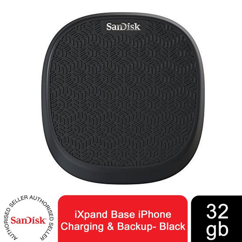 Sandisk Ixpand Base 32gb Iphone Android Phone Charger With Automatic Photo & Video Backup - Black