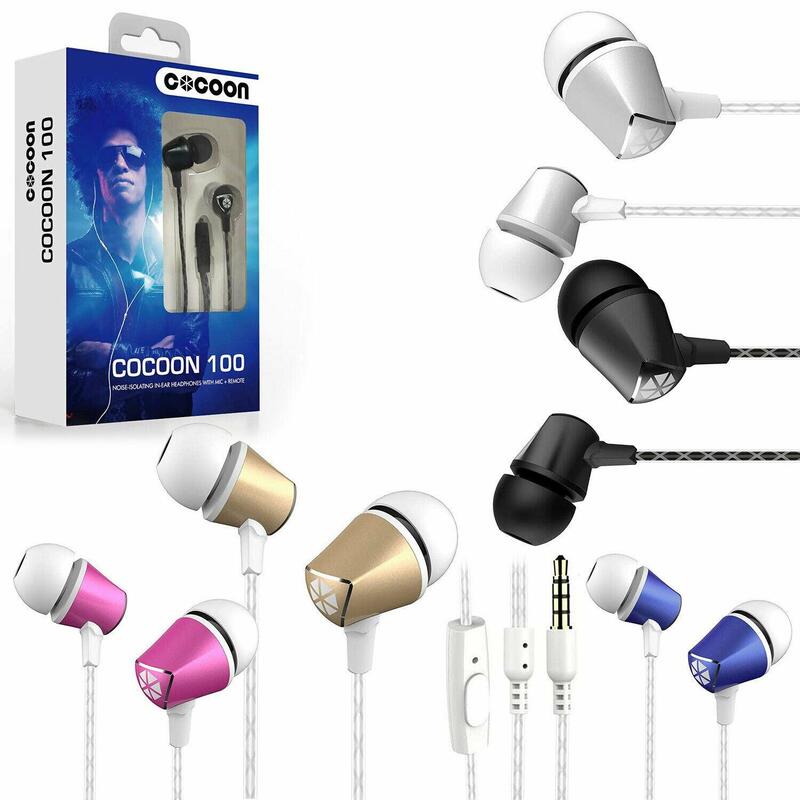 Cocoon Cerise Pink Tangle-free Noise-isolating In-ear Headphones For Smartphone