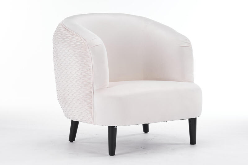 Msl Cream Velvet Armchair - Sumptuous & Elegant Design
