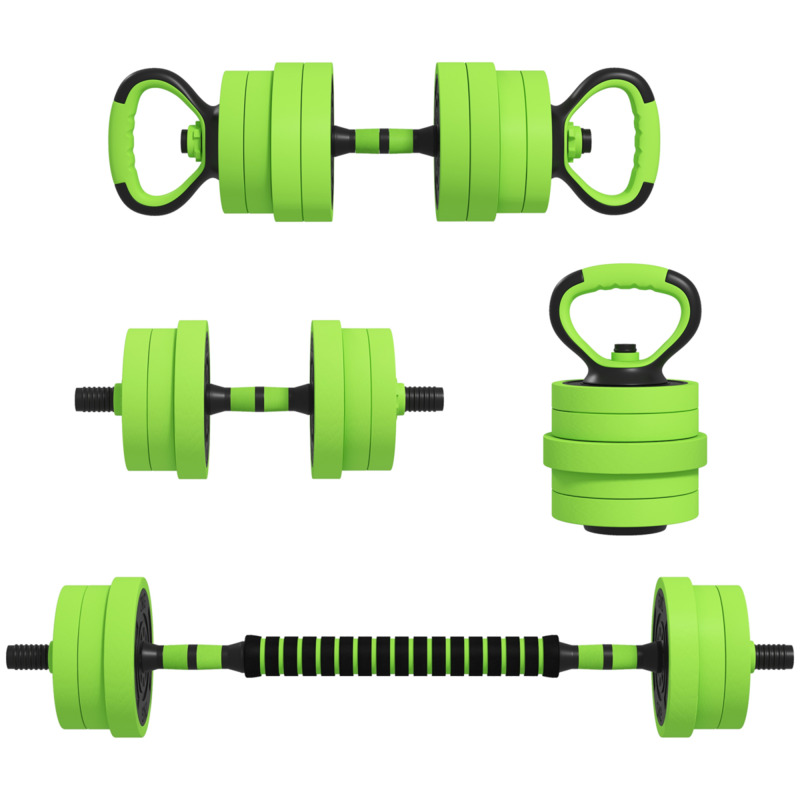 Sportnow 40kg Adjustable Weight Set - Dumbbell, Barbell, Kettlebell, Push-up Stand