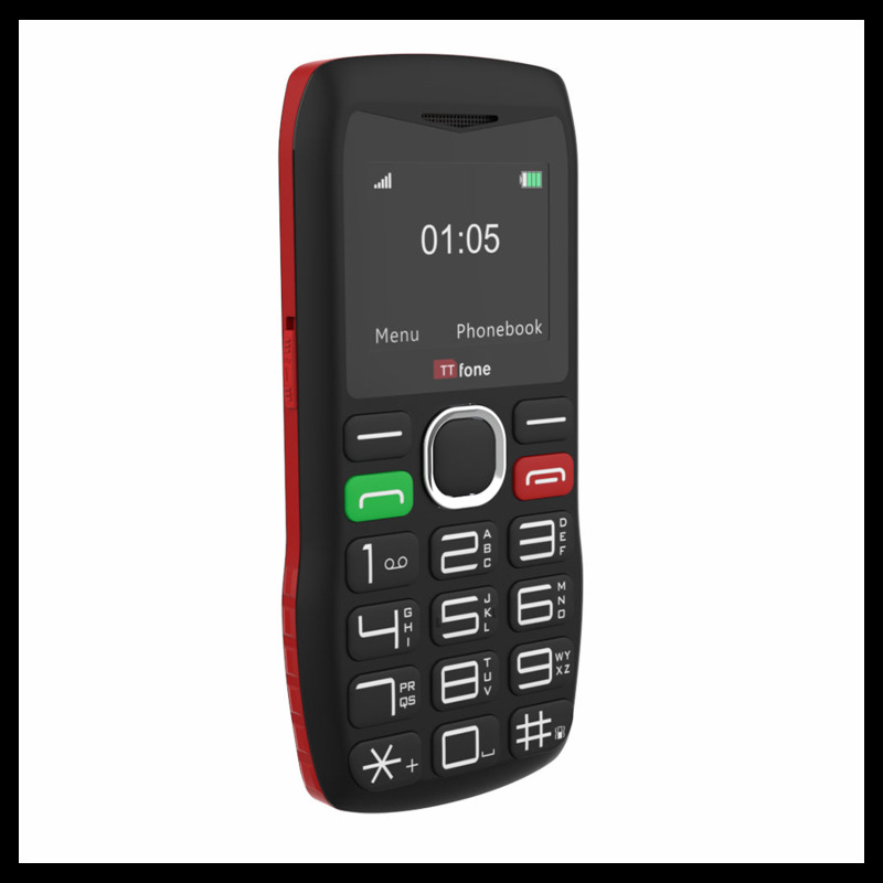 Ttfone Tt880 Mobile Phone For Seniors - Large Button, Sos Emergency, Vodafone Pay As You Go, Usb Cable