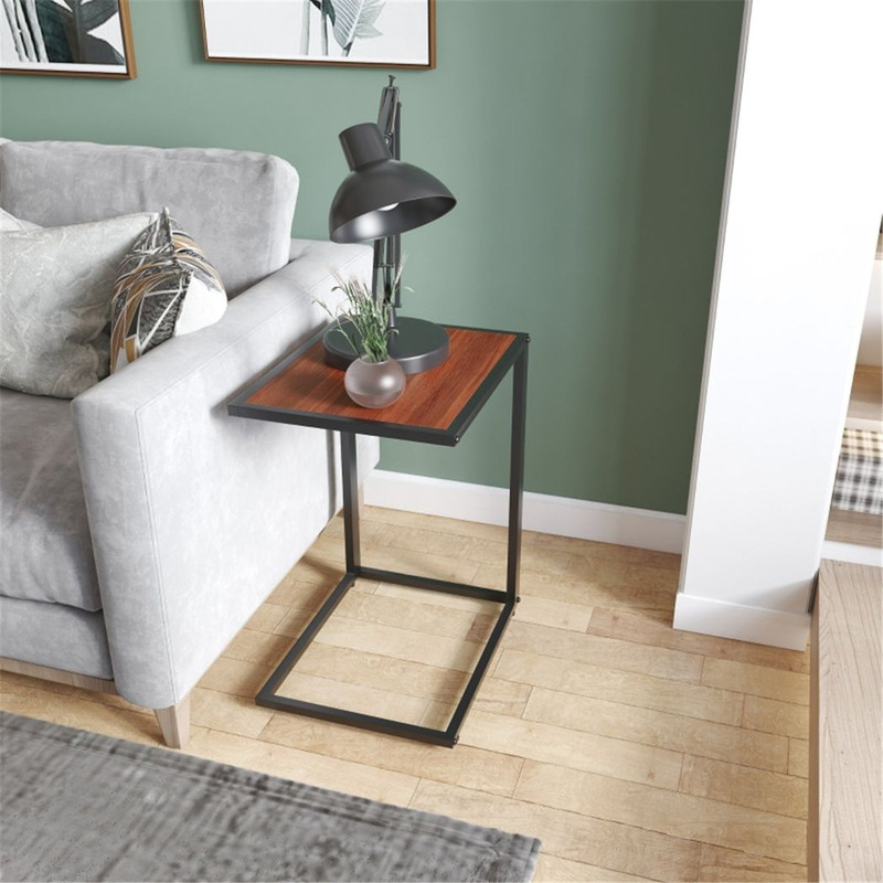 C-shaped Sofa Table - Modern & Versatile Coffee Side Table