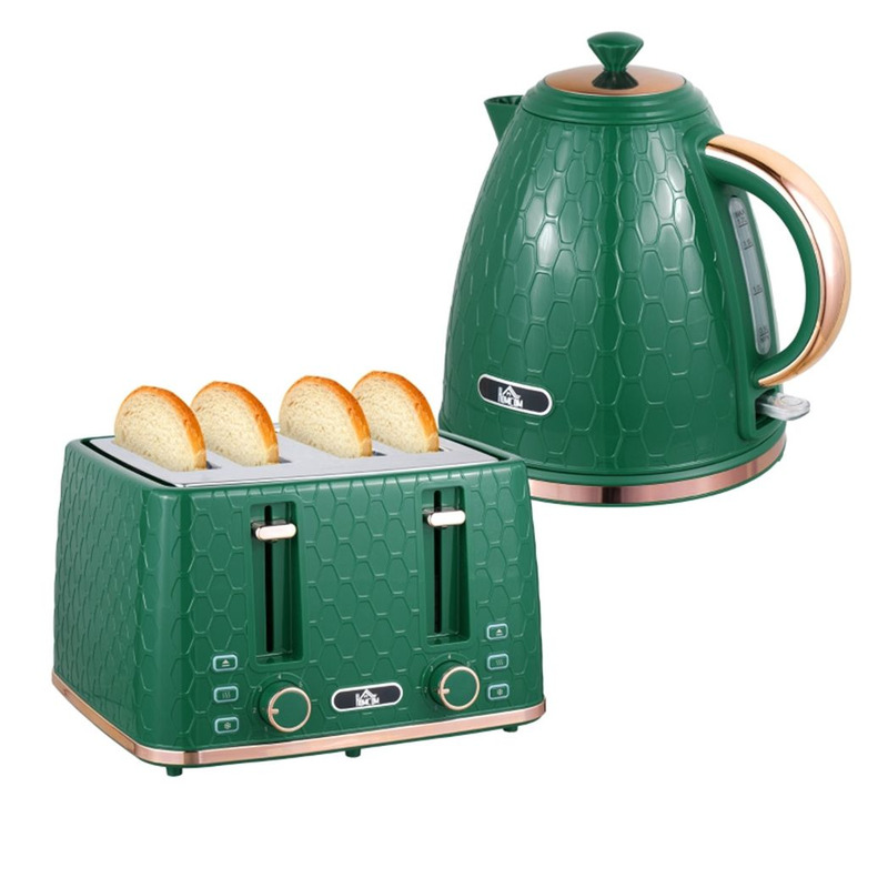 Kettle And Toaster Set With Quick Boil, Generous Capacity & Adjustable Browning Control
