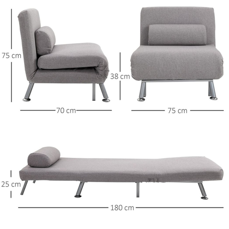 Single Sofa Bed Armchair - Stylish & Space-saving Furniture Solution
