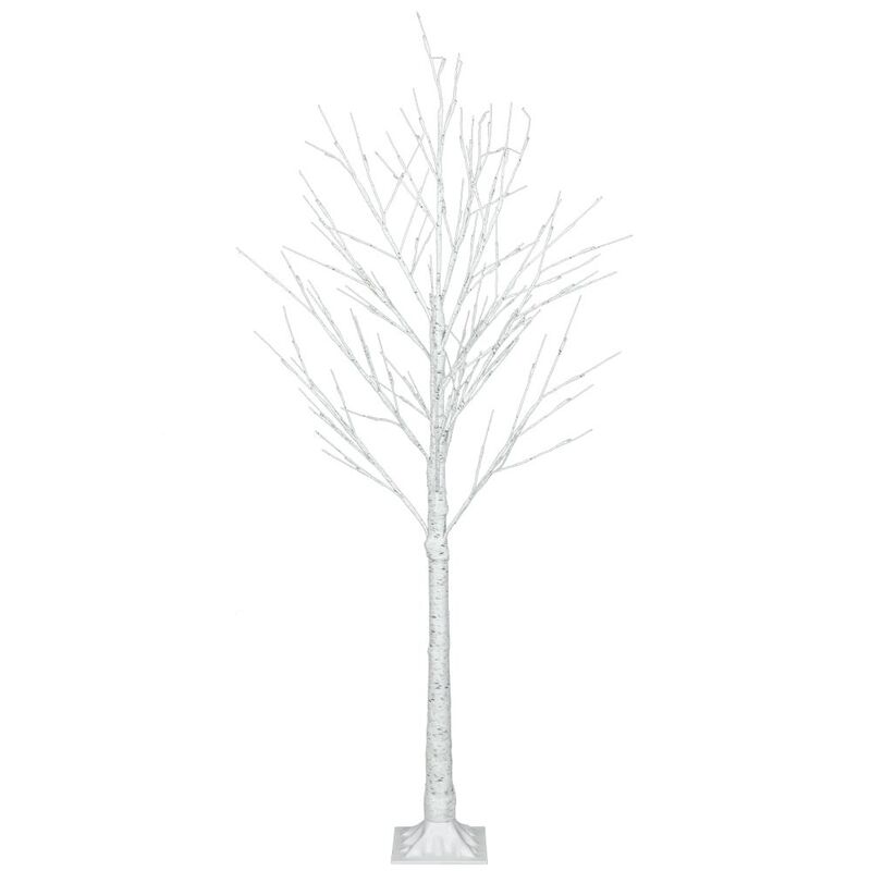5ft Snowflake Christmas Tree With 72 Warm White Led Lights