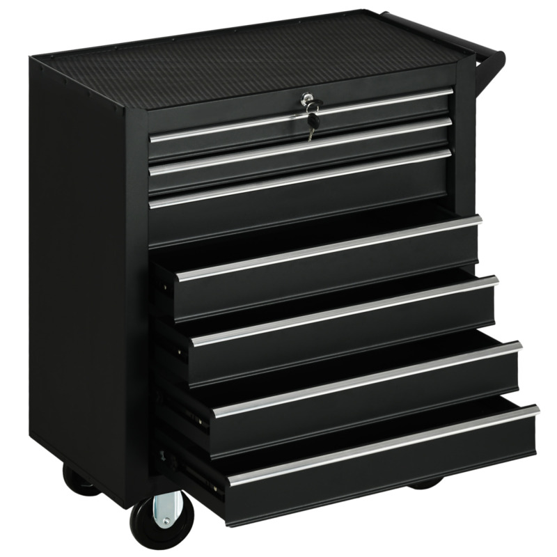 Durhand 7 Drawer Roller Tool Chest Box - Garage Workshop Storage
