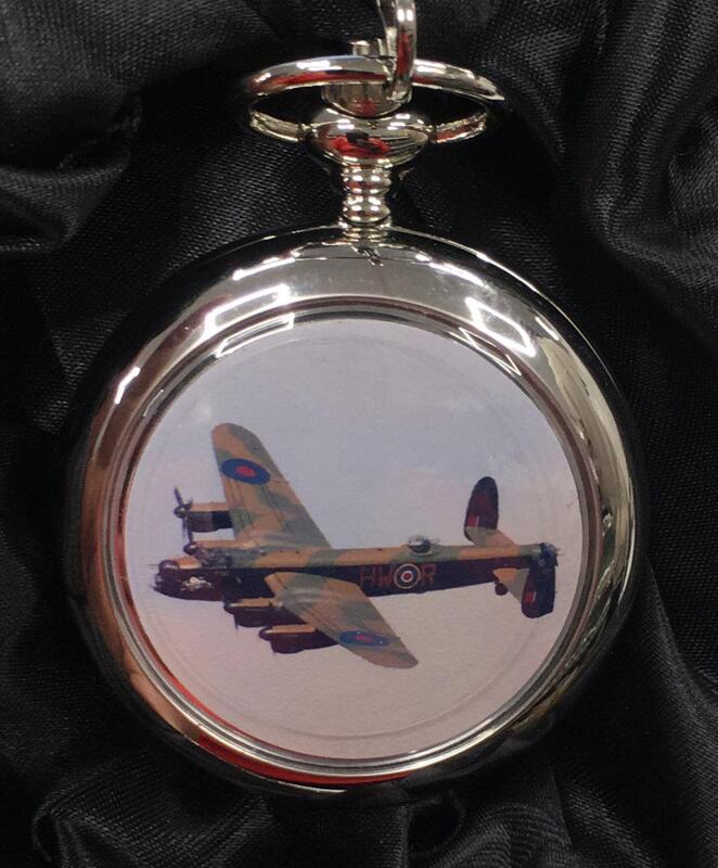 Boxx Lancaster Bomber Picture Pocket Watch