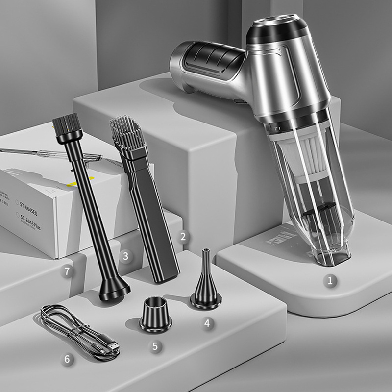 Portable Handheld Vacuum Cleaner, Brushless Motor, Keyboard Style, Mini - For Car & Home