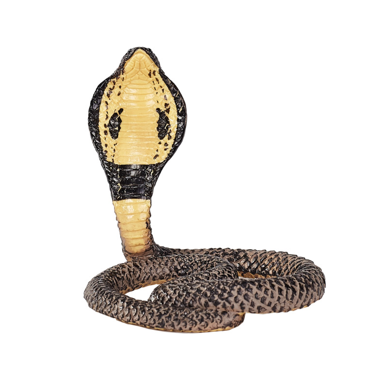 Mojofun Realistic Cobra Snake Toy - Lifelike Reptile Figurine