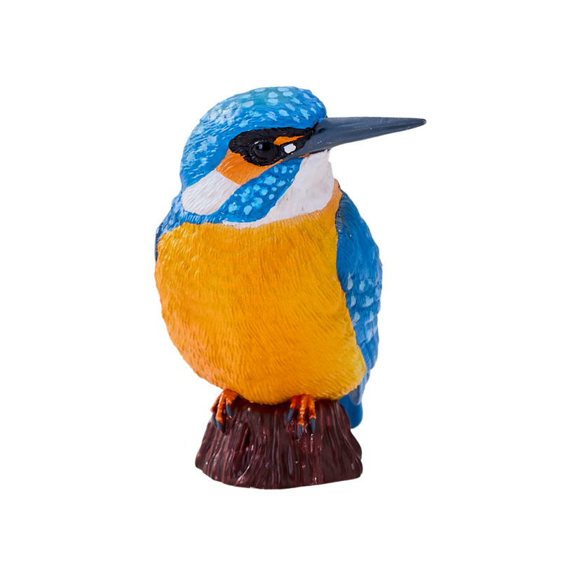 Mojo Fun Hand-painted Kingfisher Figurine - Realistic Wildlife Ornament