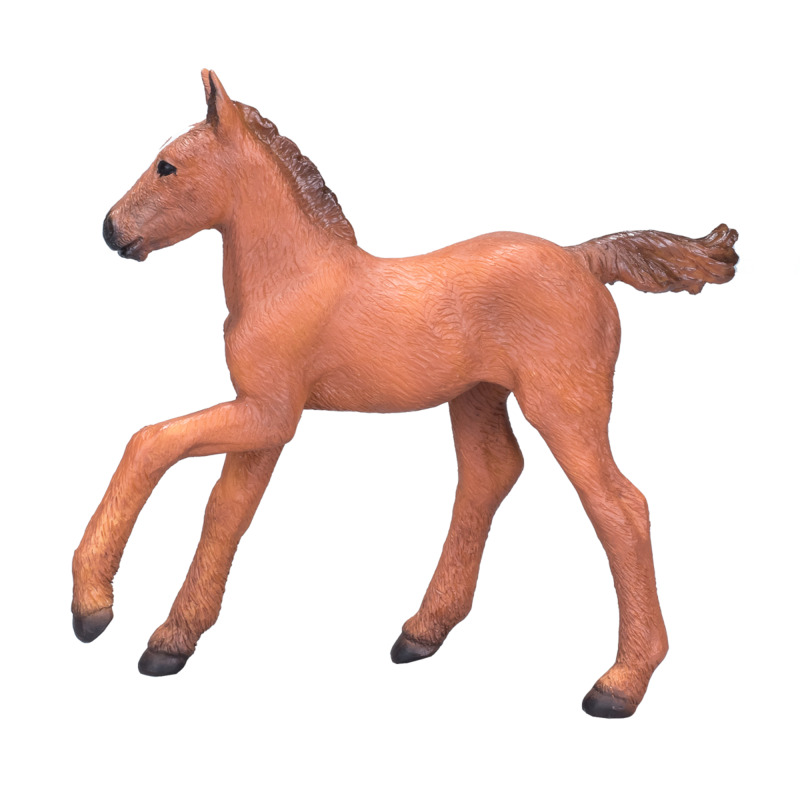 Mojofun Arabian Foal Figurine - Realistic Chestnut Toy