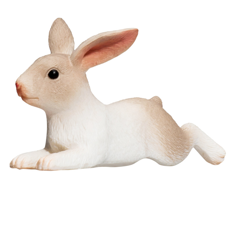 Mojofun Realistic Lying Down Rabbit Figurine