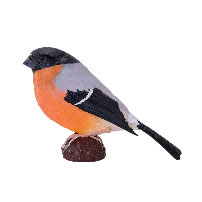Mojo Fun Hand-painted Bullfinch Figurine - Realistic British Wildlife Ornament