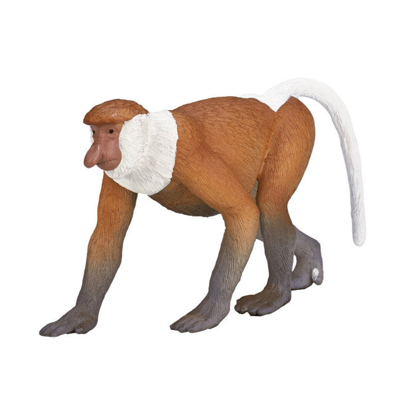 Mojofun Proboscis Monkey Realistic Wildlife Model – Rainforest Figurine