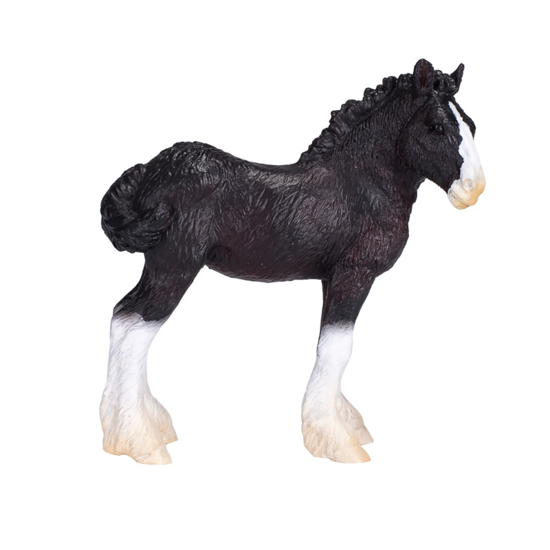 Mojofun Shire Foal Figurine - Realistic Equestrian Toy