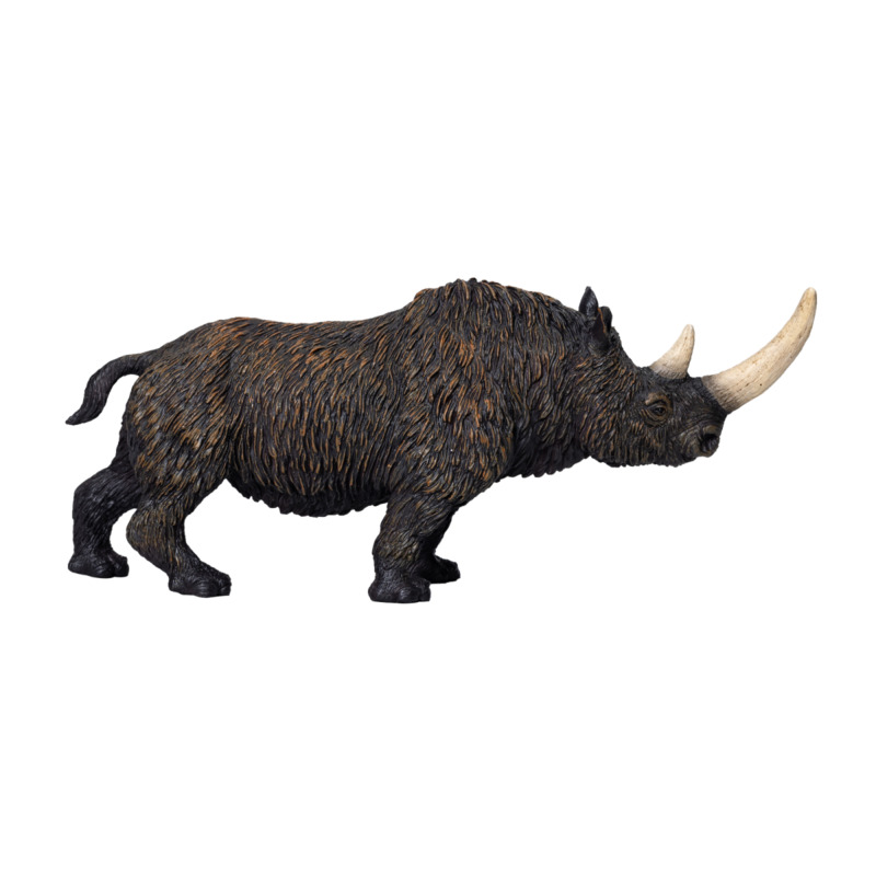 Mojo Fun Woolly Rhino Toy - Realistic Ice Age Animal Figurine