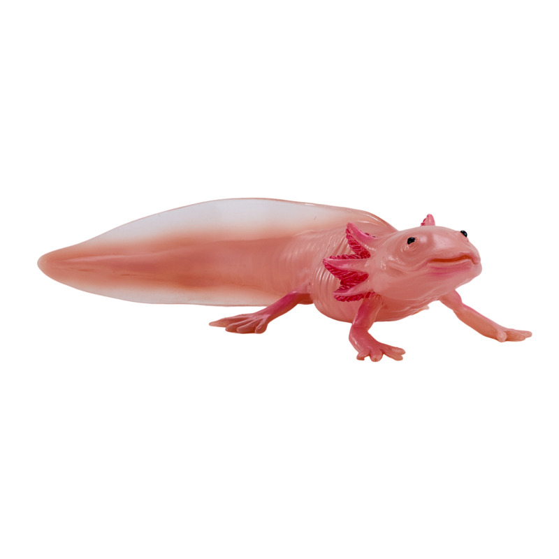 Mojo Fun Hand-painted Axolotl Figurine - Realistic Amphibian Toy