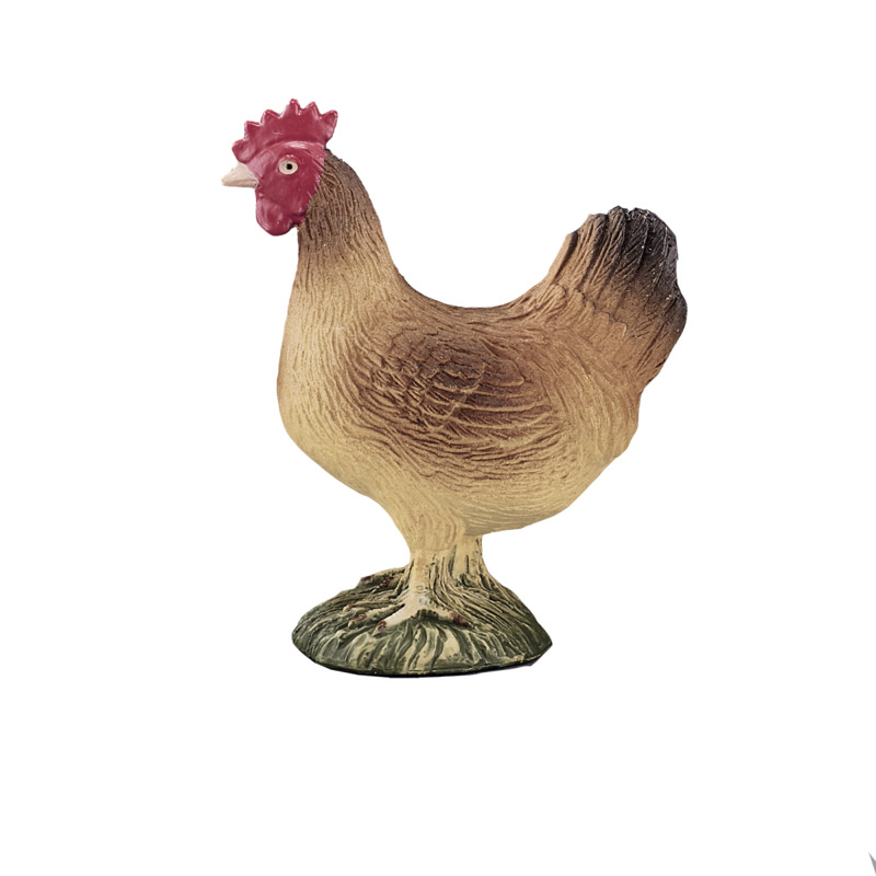 Mojofun Lifelike Hen Figurine – Realistic Farm Animal Ornament