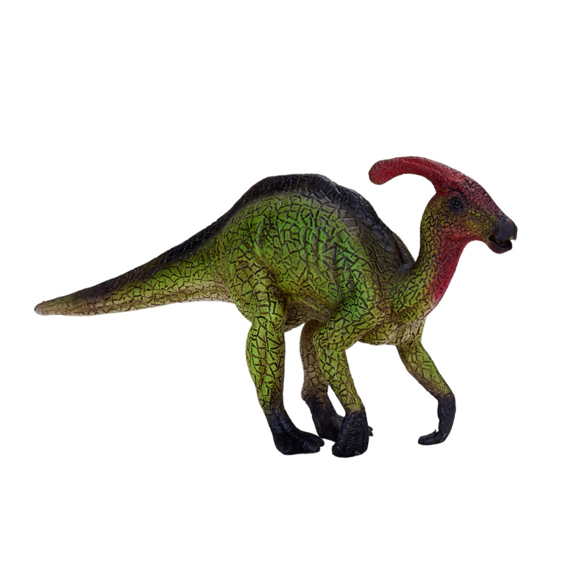 Mojo Fun Polyvinyl Chloride Parasaurolophus Dinosaur Figurine - Hand-painted Realistic Prehistoric Model