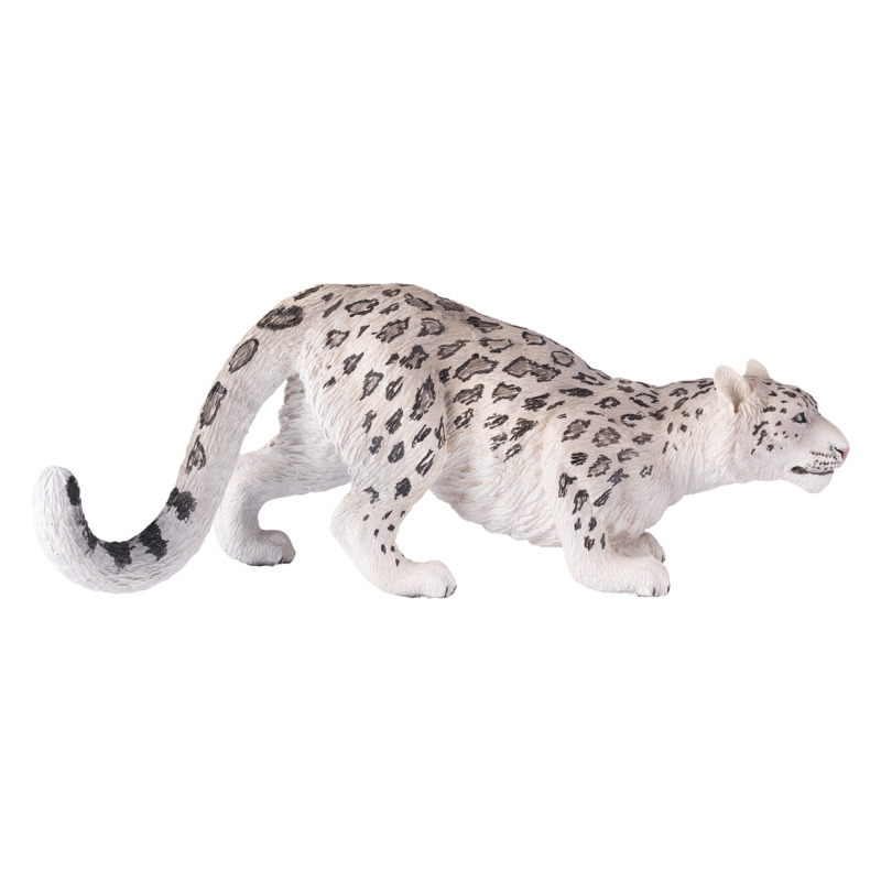 Mojo Fun Lifelike Snow Leopard Figurine - Realistic Big Cat Model