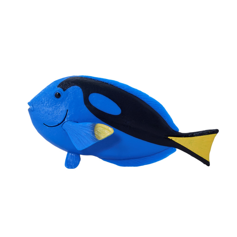 Mojofun Blue Tang Fish Figurine - Realistic Ocean Animal Toy